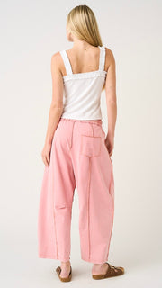 Seamed Boho French Terry Knit Pants