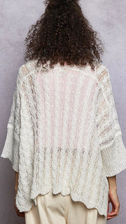 Lite Cable Knit Cardigan w/Pockets