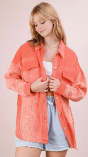 Mineral Cotton Gauze+Knit Top