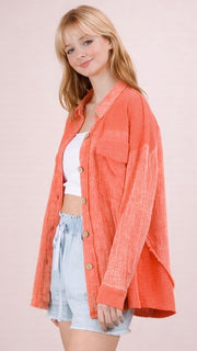 Mineral Cotton Gauze+Knit Top