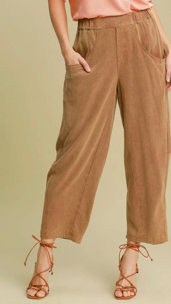 Mineral Linen Blend Relaxed Fit Pants