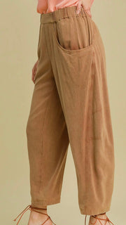 Mineral Linen Blend Relaxed Fit Pants