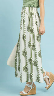 Boho Stripe Wide Leg Pants