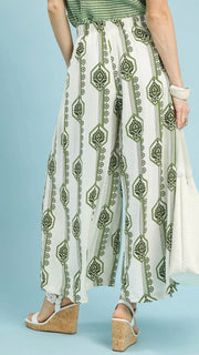 Boho Stripe Wide Leg Pants