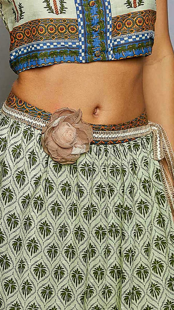 Organza Dot Rose Belt/Necklace/Bag Tie