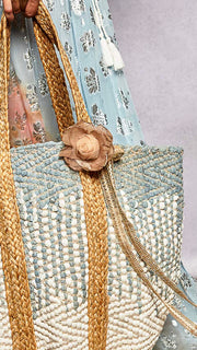 Organza Dot Rose Belt/Necklace/Bag Tie