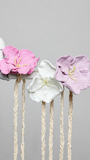 Crochet Flexible Flower Belt/Necklace/Bag Tie