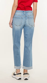 Mid Rise Cuff Crop St. Leg Stretch Jean