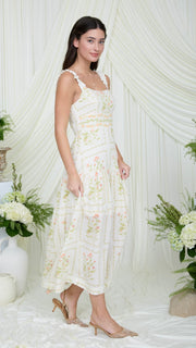 Picture Frame Floral Midi Dress