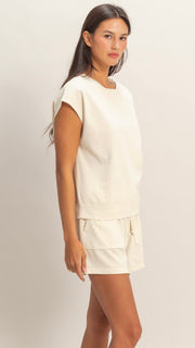 100% Cotton Knit Dolman Top