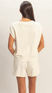 100% Cotton Knit Dolman Top
