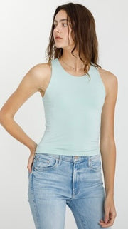 High Neck Double Knit Tank Top 26