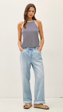 Pull On Wide Leg Jean