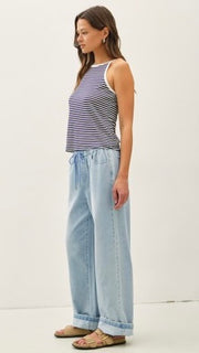 Pull On Wide Leg Jean