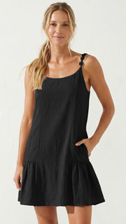 Covered Button Cami Strap Dress