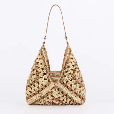 Two-Tone Crochet Boho Bag