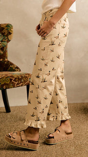 Mallard Duck Ruffle Hem Pants