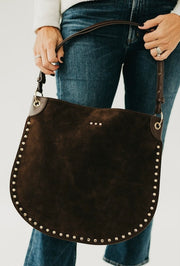 Rosalie Vegan Suede Studded Bag