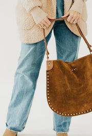 Rosalie Vegan Suede Studded Bag