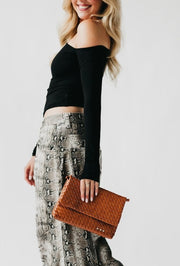 Wrenlee Woven Crossbody/Clutch Bag