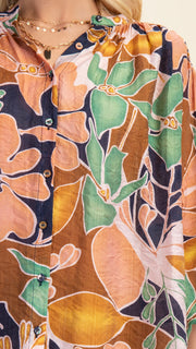 Bold Floral Batwing Top