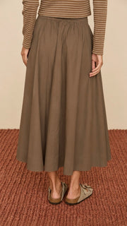 Cotton Midi Circle Skirt