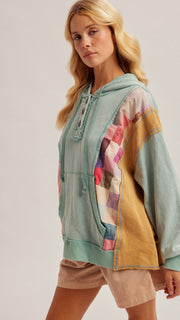 Mineral Checker Hoodie Sweatshirt