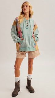 Mineral Checker Hoodie Sweatshirt