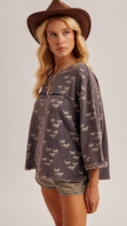 Wild Horses Slouch Sweatshirt