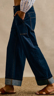 Patch Pocket Cuffed Utility Jean