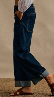 Patch Pocket Cuffed Utility Jean