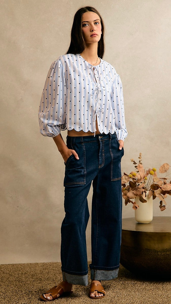 Patch Pocket Cuffed Utility Jean