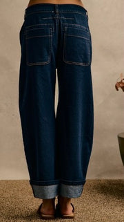 Patch Pocket Cuffed Utility Jean