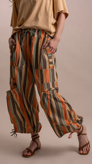 Sunset Stripe Balloon Pkt Pants