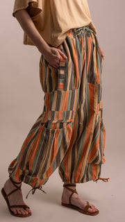 Sunset Stripe Balloon Pkt Pants