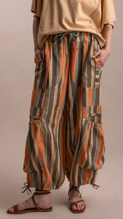 Sunset Stripe Balloon Pkt Pants