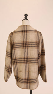 Plaid Double Breasted Knit Jacket