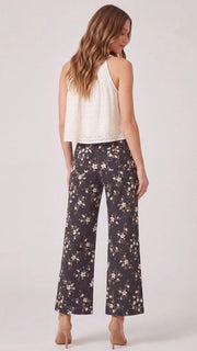 Floral Print Wide Leg Pants