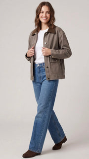 Washed Twill Barn Jacket w/Pockets