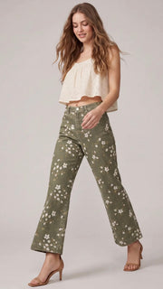 Floral Print Wide Leg Pants