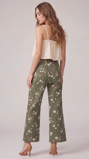 Floral Print Wide Leg Pants