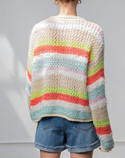 Bright Mixed Stripe Sweater