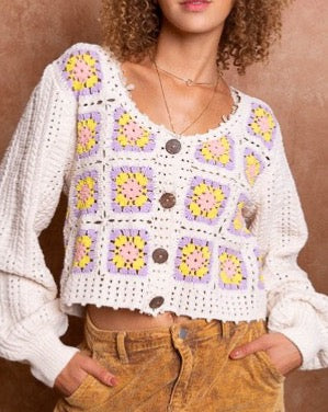 Crochet Granny Square Sweater