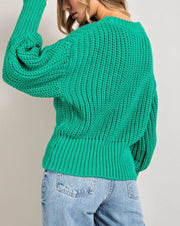 Bubble Wide Cuff Sweater