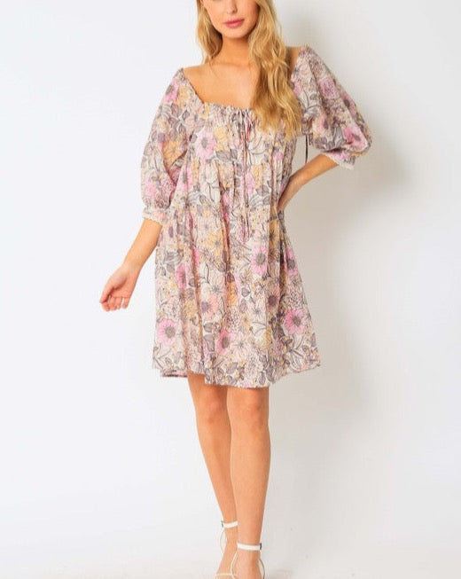 Floral Cotton Babydoll Dress | Catfish & Tater Boutique Floral Cotton Babydoll Dress | Catfish & Tater Boutique