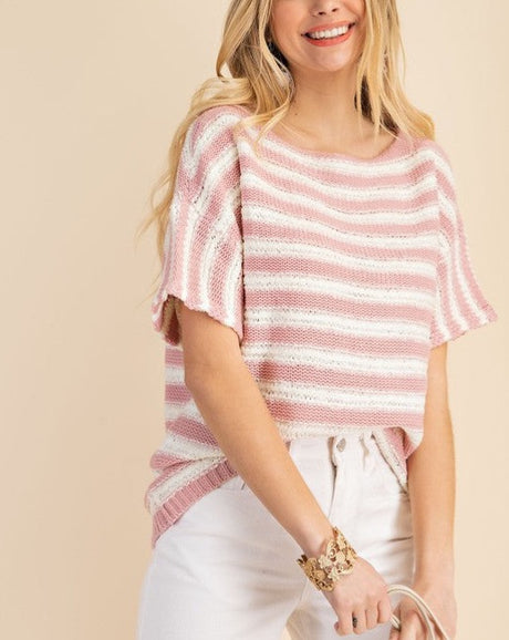 Boatneck Stripe Sweater