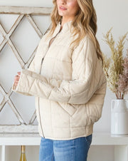 Heavy Knit Quilted Jacket